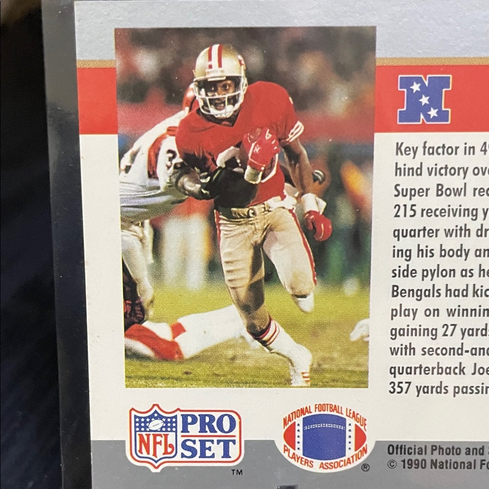 Pro Set NFL Card - Jerry Rice 49ers - Picture 3 of 5